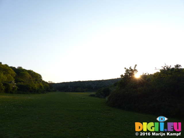 FZ029073 Sunset over Llantwit Major valley